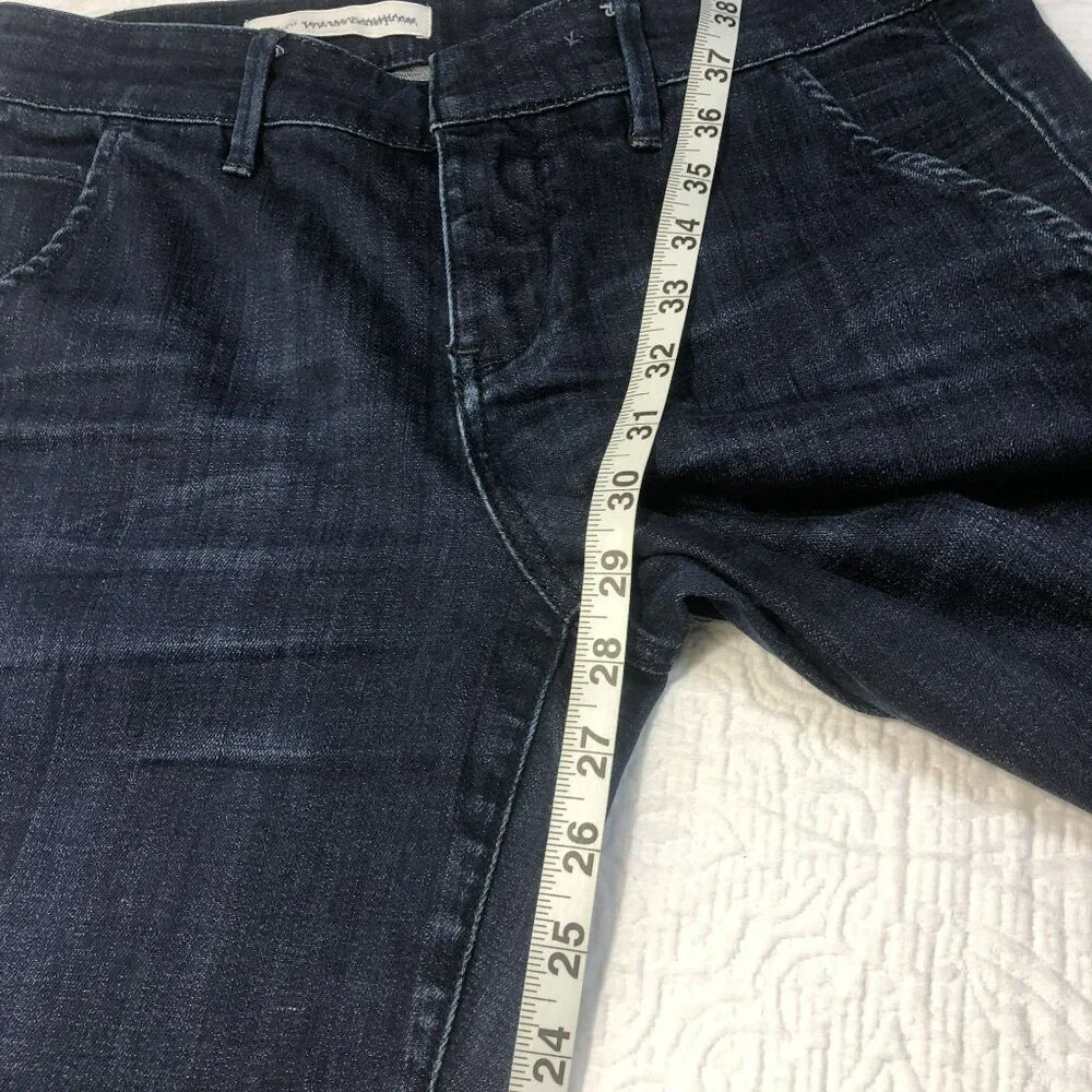 Pilcro Anthropologie Jeans Flare Denim Raw Hem & Pockets Womens Size 29